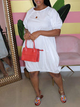 Solid Parachute Dress Ins Street
